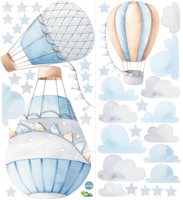 Sonderanfertigung- Heißluftballons Retro