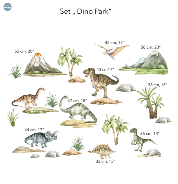 Wandtattoo " Dino Park"